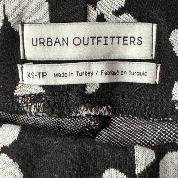 Urban Outfitters X-Small Bryn Flare Knit Pants Floral Stretch Pull-On Daisy Boho - Picture 6 of 8